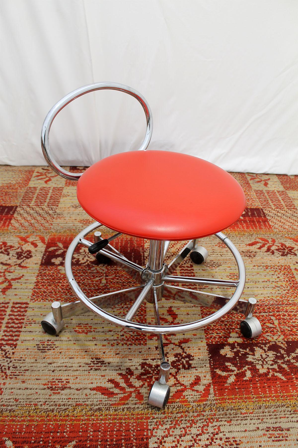 Czech Vintage Office Swivel Chairs or Stool by Kovona, 1980s For Sale