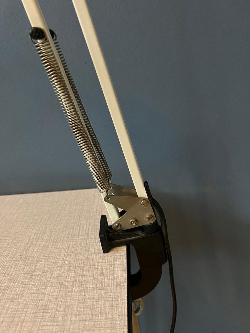 20th Century Vintage Office Table Lamp with Clamp Mechanism, 1970s For Sale