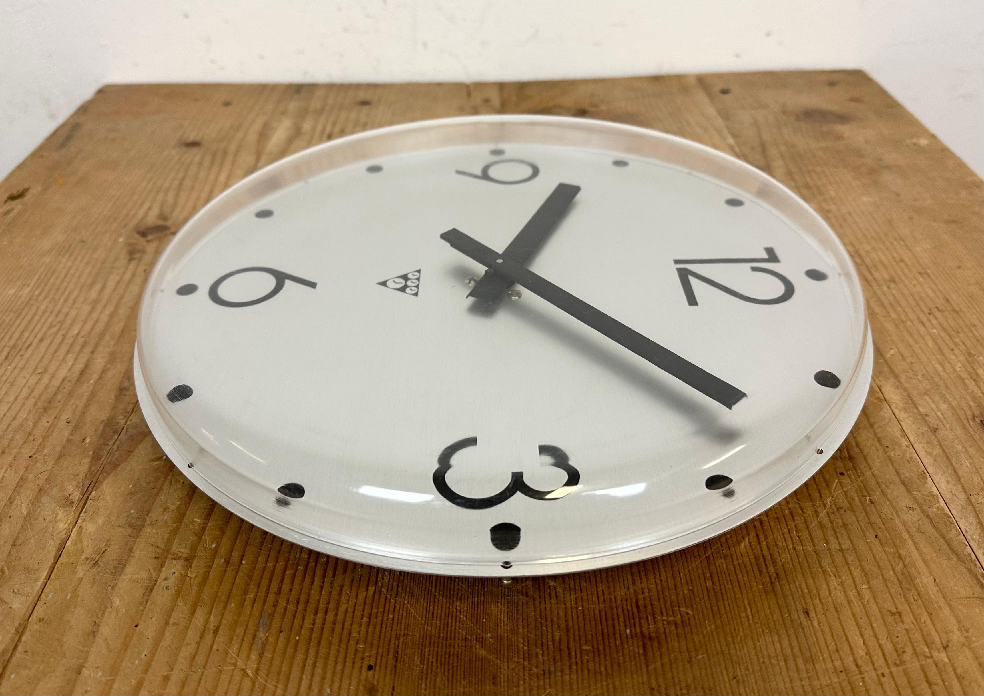 Vintage Office Wall Clock from Pragotron, 1980s 3