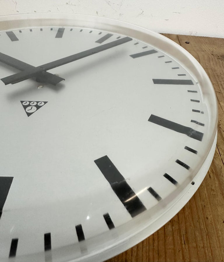 Vintage Office Wall Clock from Pragotron, 1980s For Sale at 1stDibs