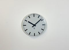 Vintage Office Wall Clock from Pragotron, 1980s