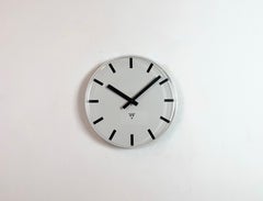 Vintage Office Wall Clock from Pragotron, 1980s
