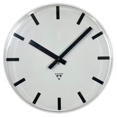 Vintage Office Wall Clock from Pragotron, 1980s