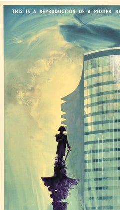 Vintage Cartel Oficial Reproducción Litografía Recorrido turístico en autobús por Londres