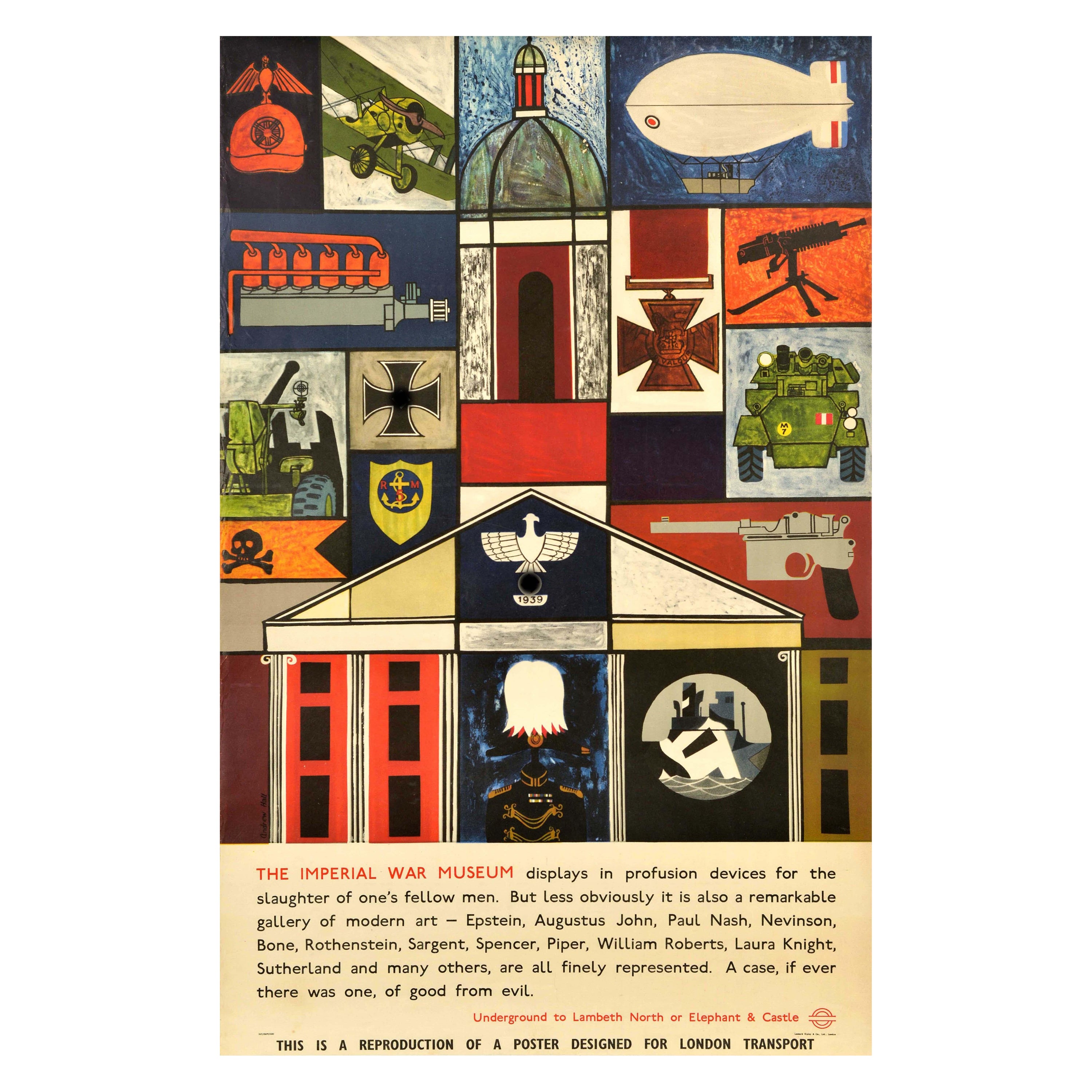 Affiche de reproduction officielle du Musée de la guerre impériale London Transport UK