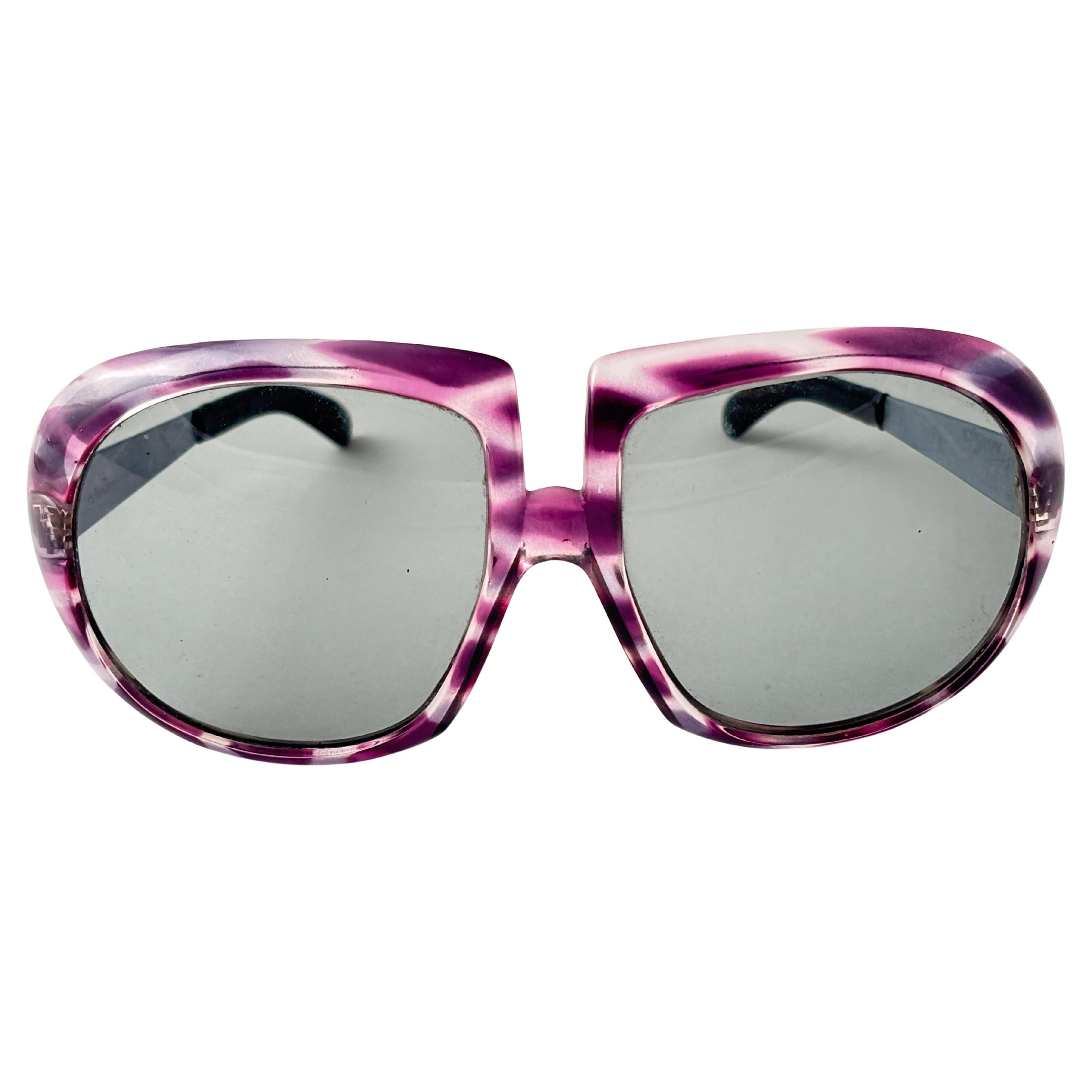 Vintage O.Friulana Übergroße Sonnenbrille 1970'S Made in Italy im Angebot