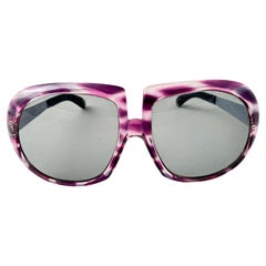 Gafas de sol vintage O.Friulana Oversized 1970'S Made in Italy