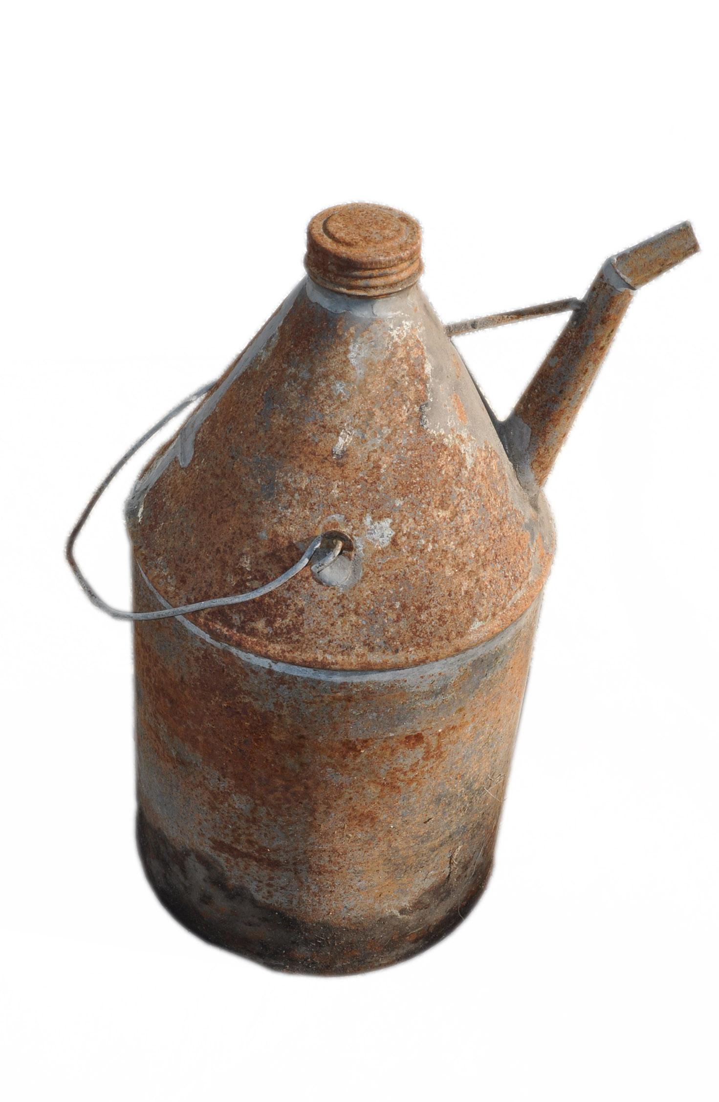 Industrial Vintage Oil Bin from Hungary, circa 1940s For Sale