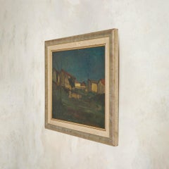 Vintage Oil on Canvas Landscape Painting