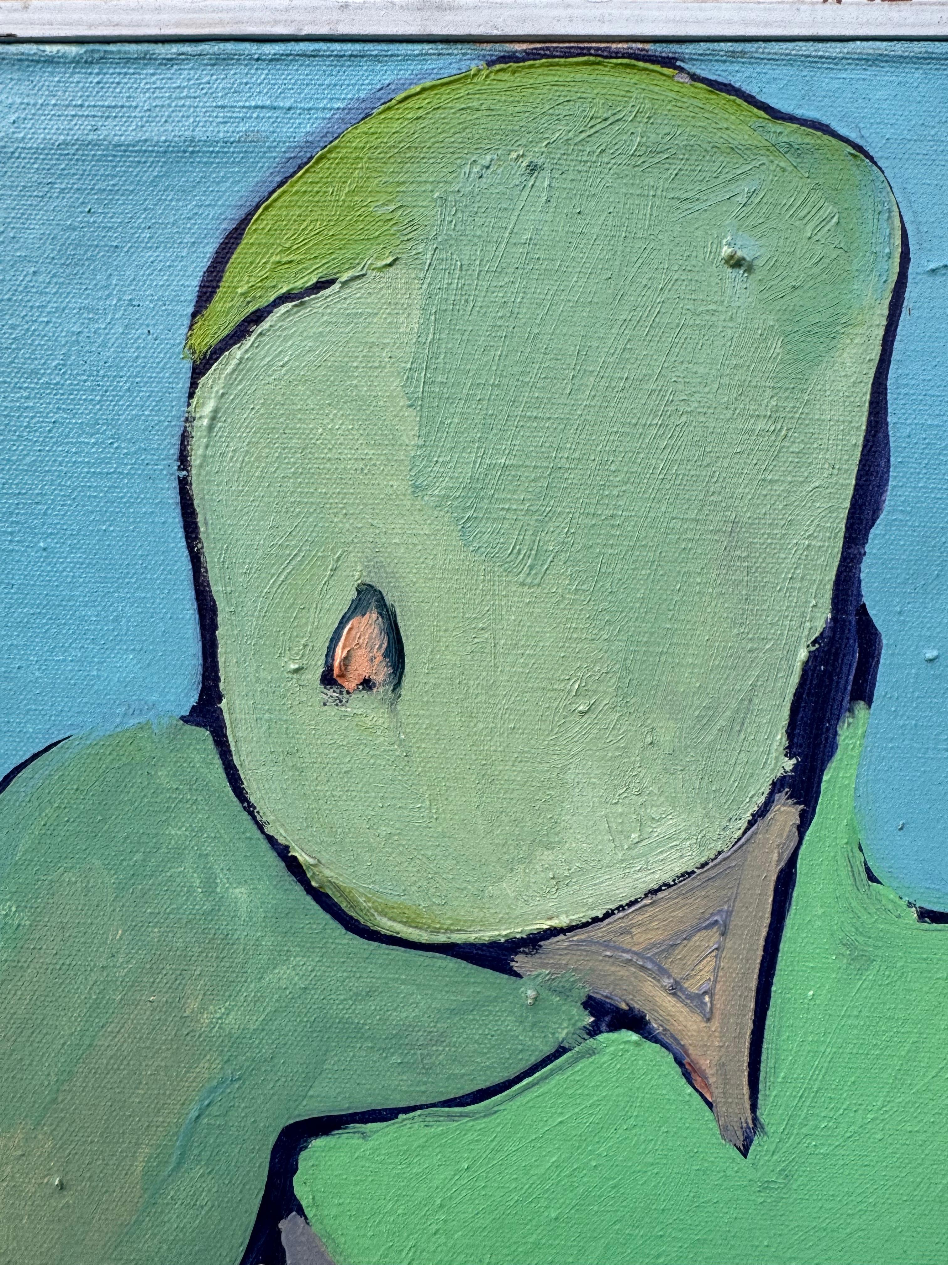 Pintura al óleo vintage - Figura femenina desnuda de los años 60 en venta 7