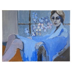 Peinture à l'huile vintage de Donald K Ryan