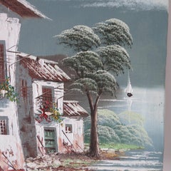 Peinture à l'huile vintage Juma Mozambique