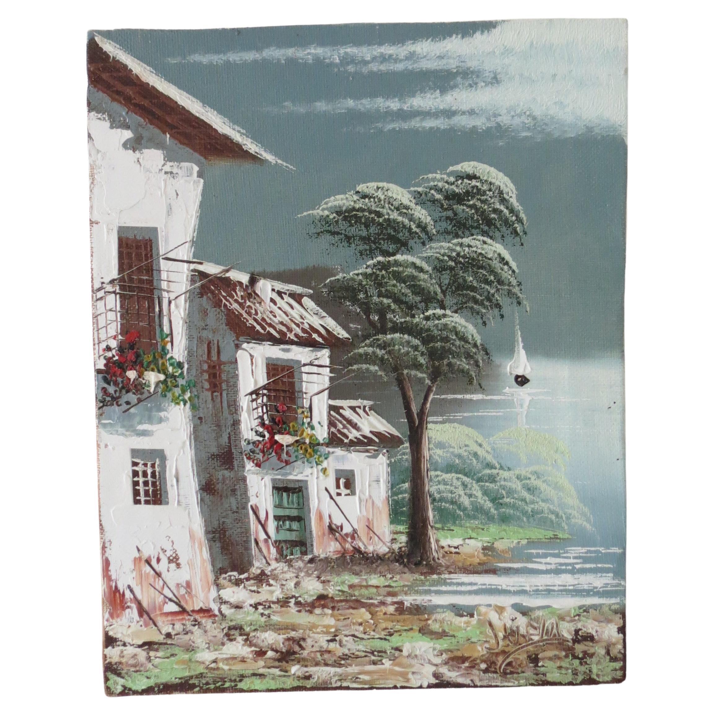 Vintage Oil Painting Juma Mozambique For Sale
