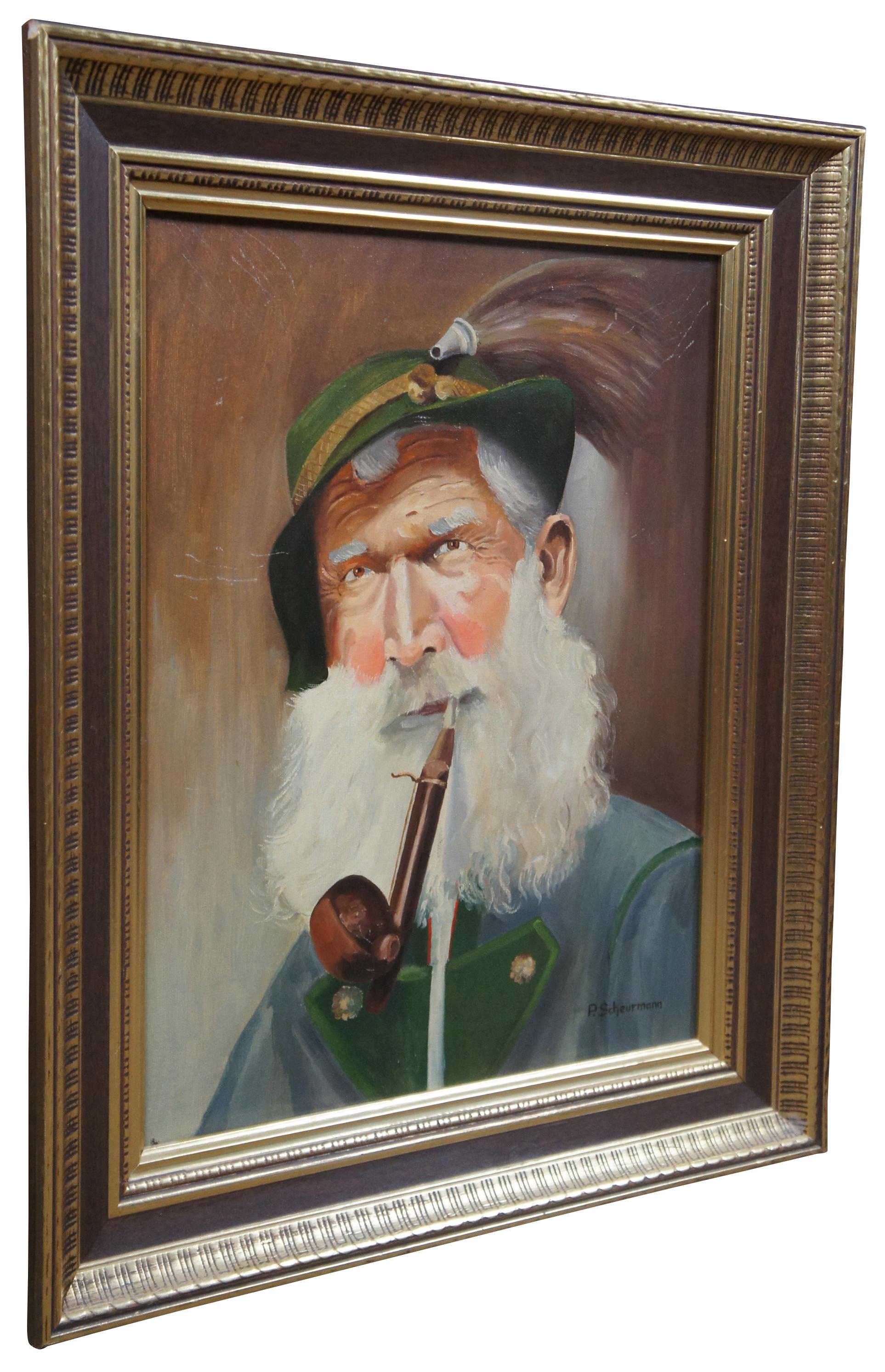 oil painting old man
