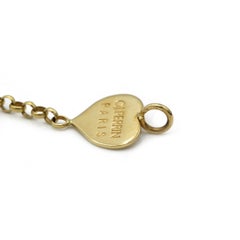 Vintage OJ Perrin Heart Charm Bracelet in 18K Yellow Gold