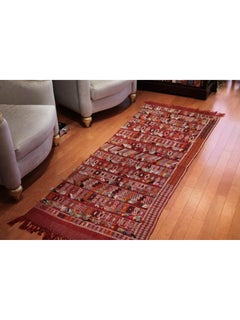 Vintage Old Antep Cecim Jijim Kilim Eastern Anatolia Turkish Rug Wool Carpet