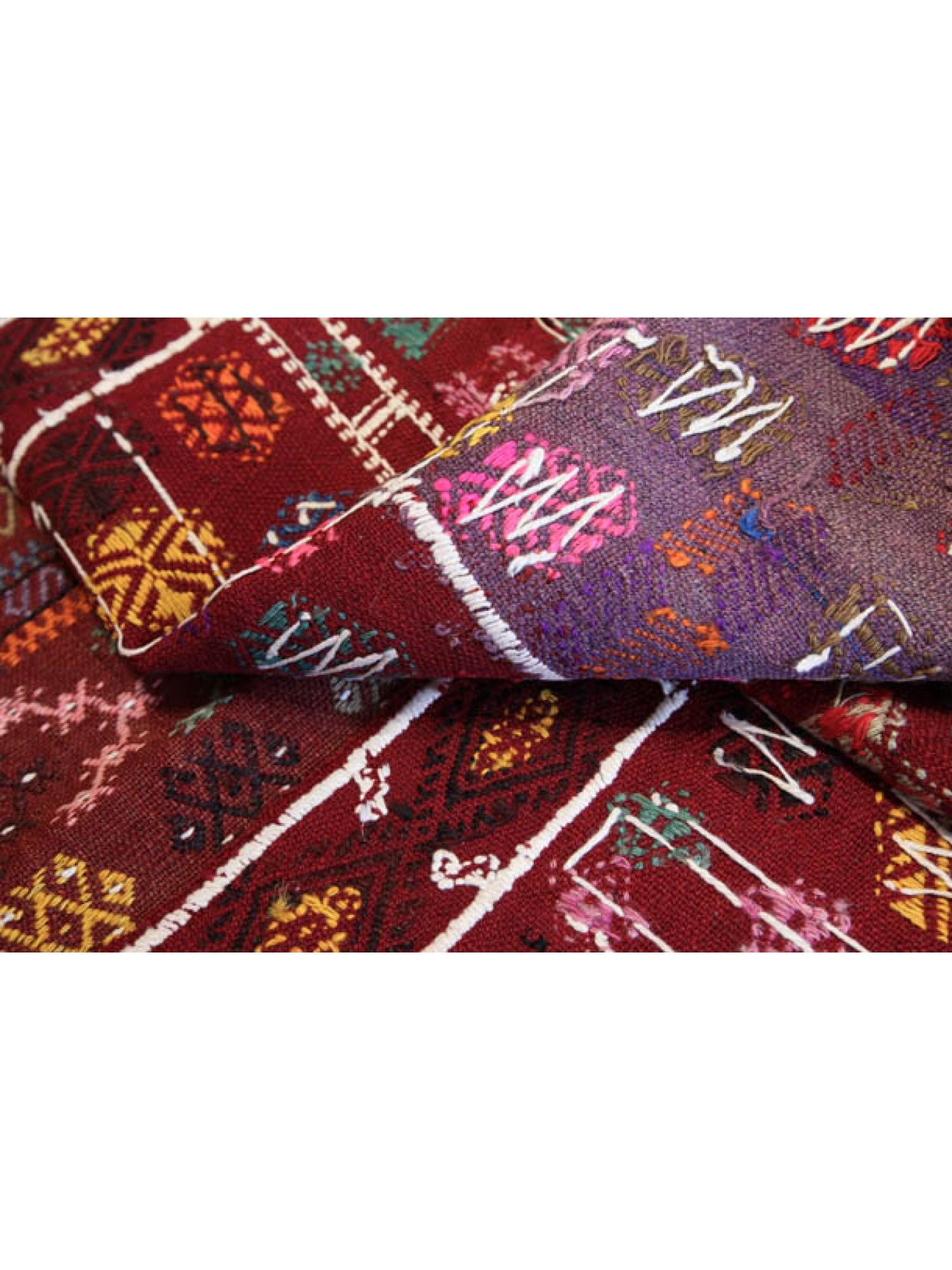 20ième siècle Tapis turc vintage en laine Cecim Jijim Kilim d'Anatolie orientale en vente