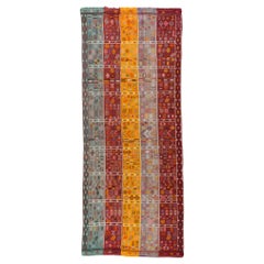 Vintage Antiguo Antep Cecim Jijim Kilim Anatolia Oriental Alfombra turca Alfombra de lana