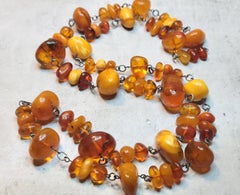 Vintage Old Baltic Amber Necklace