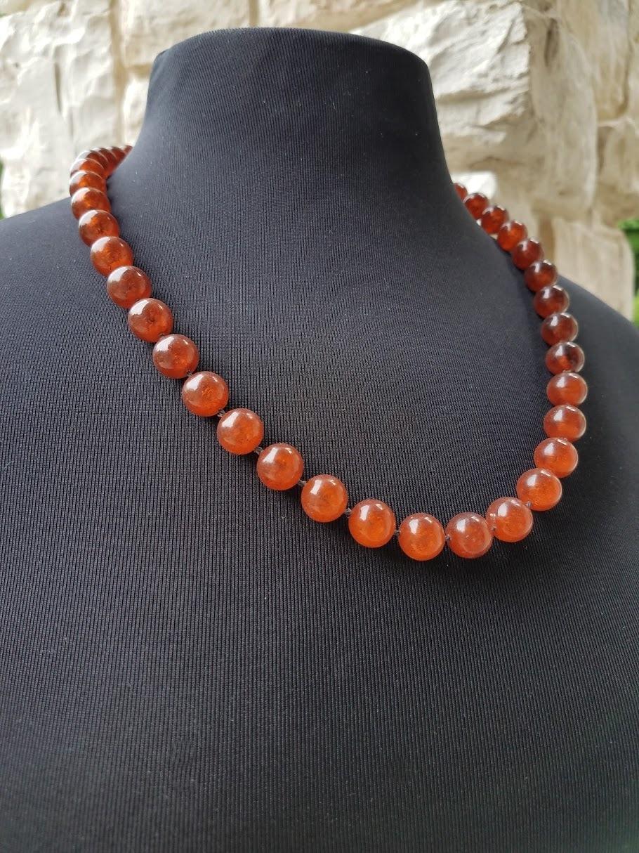 Bead Vintage Old Baltic Amber Necklace