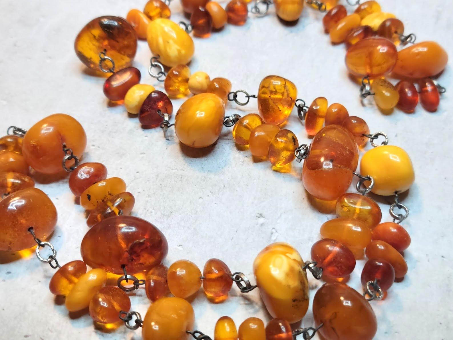 antique baltic amber necklace