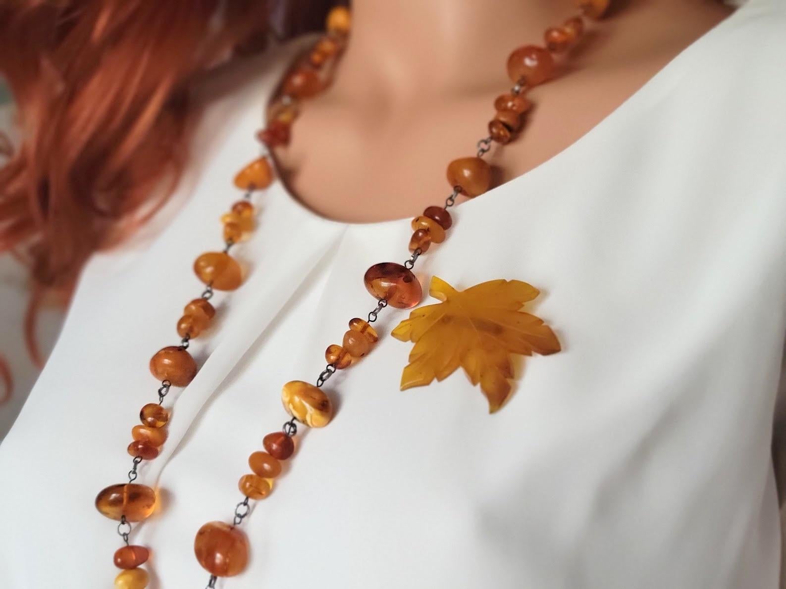 vintage baltic amber necklace