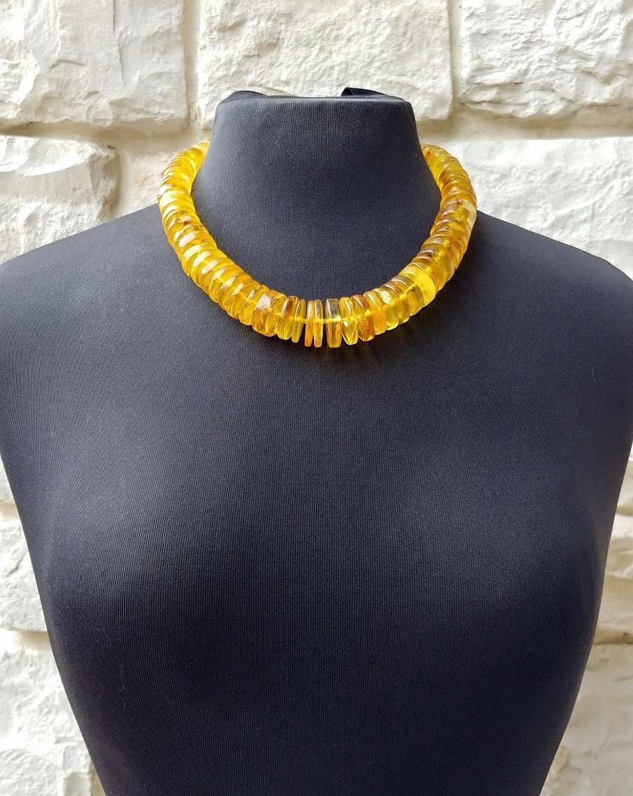 Vintage Old Baltic Amber Necklace In Excellent Condition In Chesterland, OH