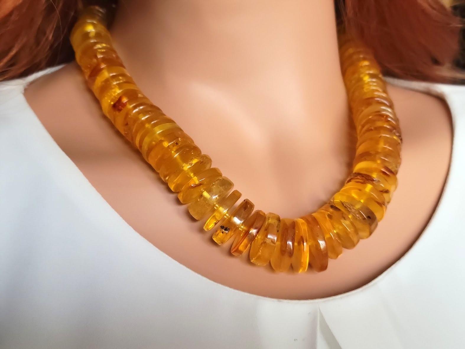 Vintage Old Baltic Amber Necklace 2