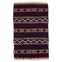 Alfombra antigua Vintage Bergama Kilim Cuval Alfombra Chuval Alfombra Anatolia Turca Yastik