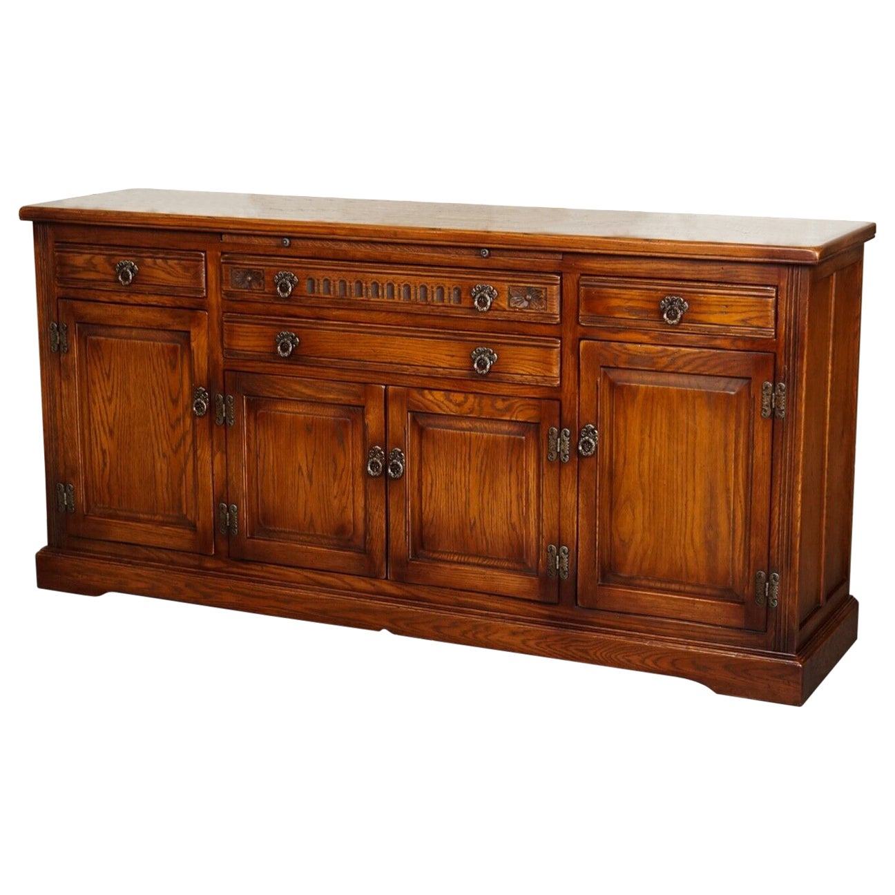 Vintage Old Charm Buckingham Dark Oak Sideboard Rrp £1719