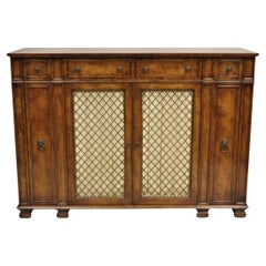 Antique Old Colony Regency Style Mahogany Sideboard Buffet w/ Writing Surface