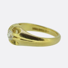 Vintage Old Cut Diamond Gypsy Ring