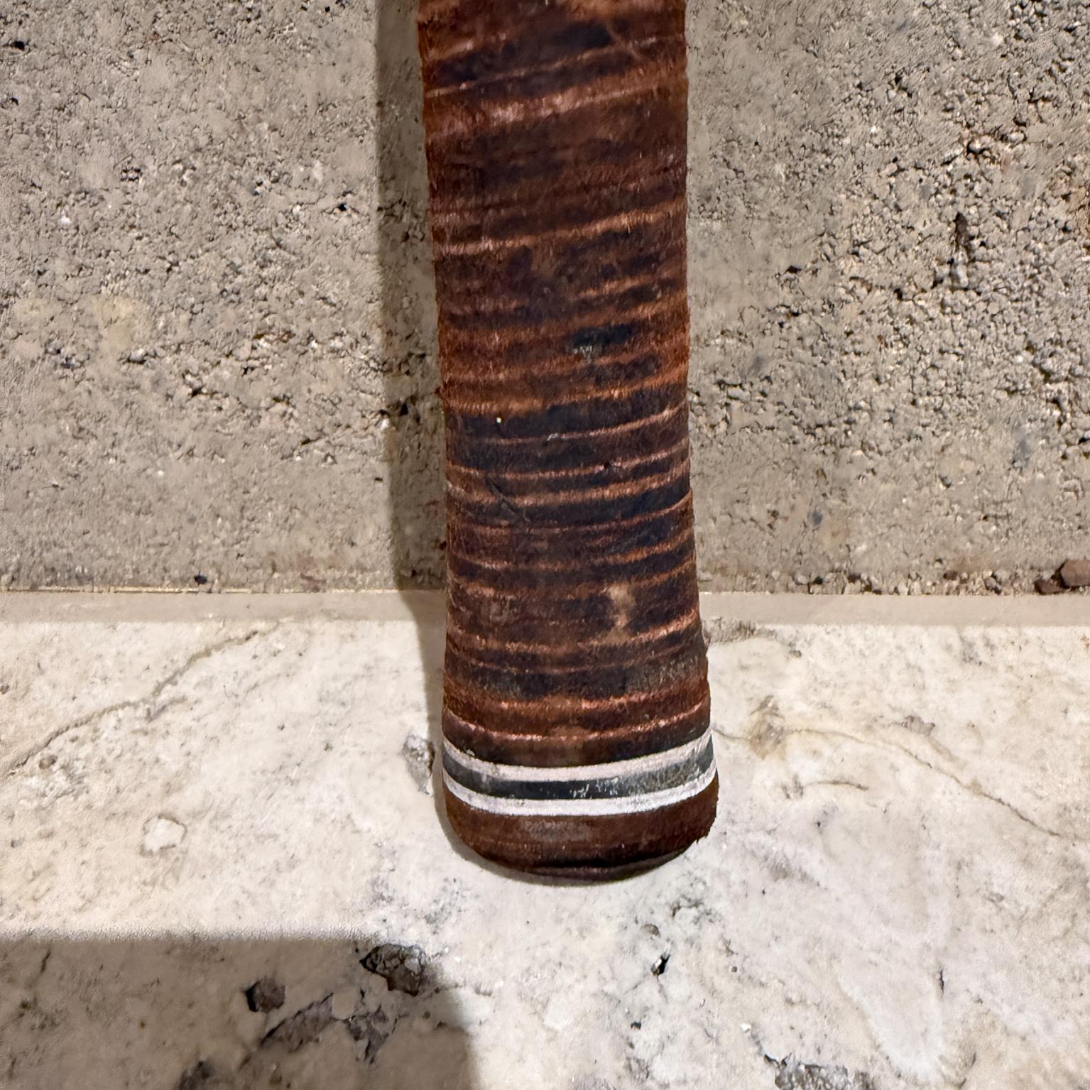 Vintage Viejo Estwing 12 Oz. Martillo de Garra Curvo con Cabeza de Acero Mango de Cuero Usa mediados del siglo XX en venta