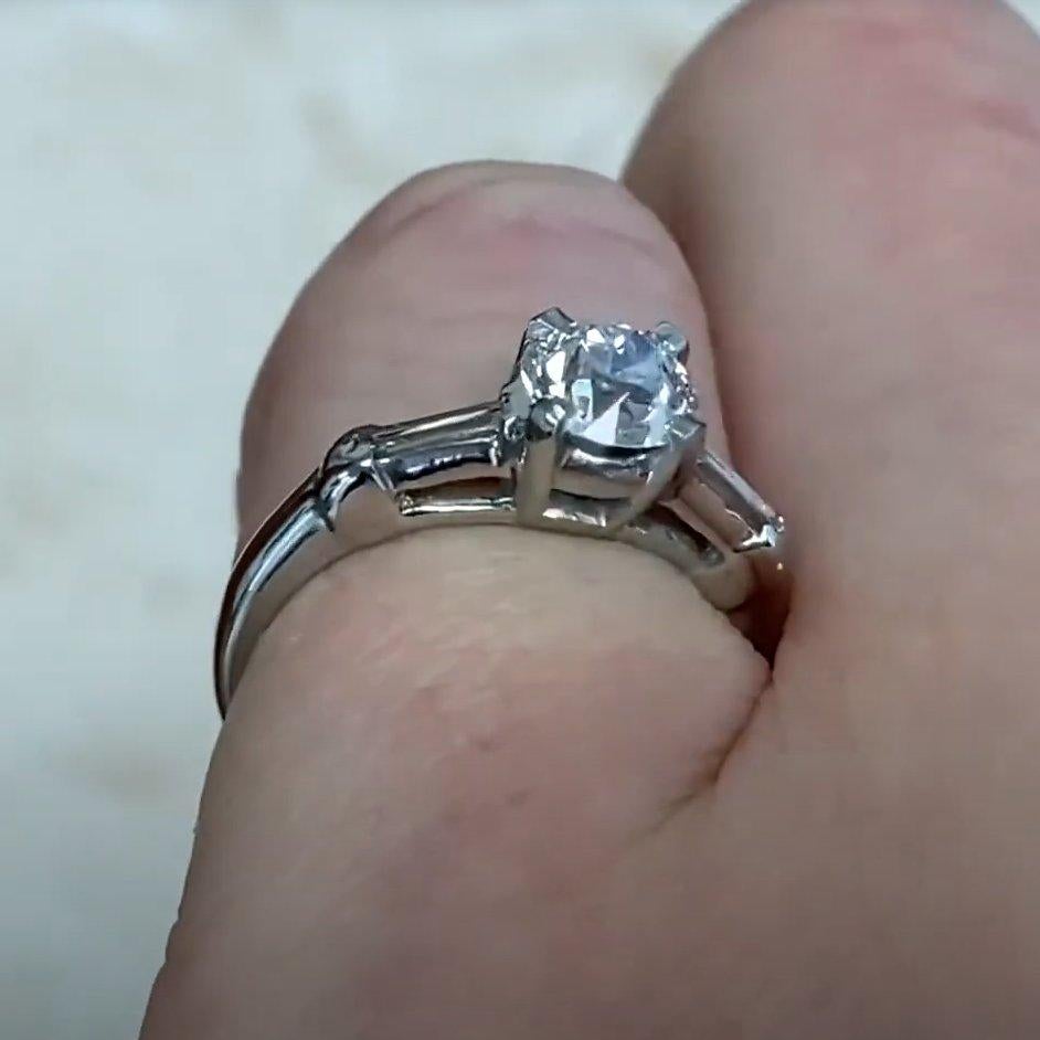 Vintage Old European Cut Diamant (GIA ca. 0,60 Karat) Verlobungsring (Alteuropäischer Schliff) im Angebot