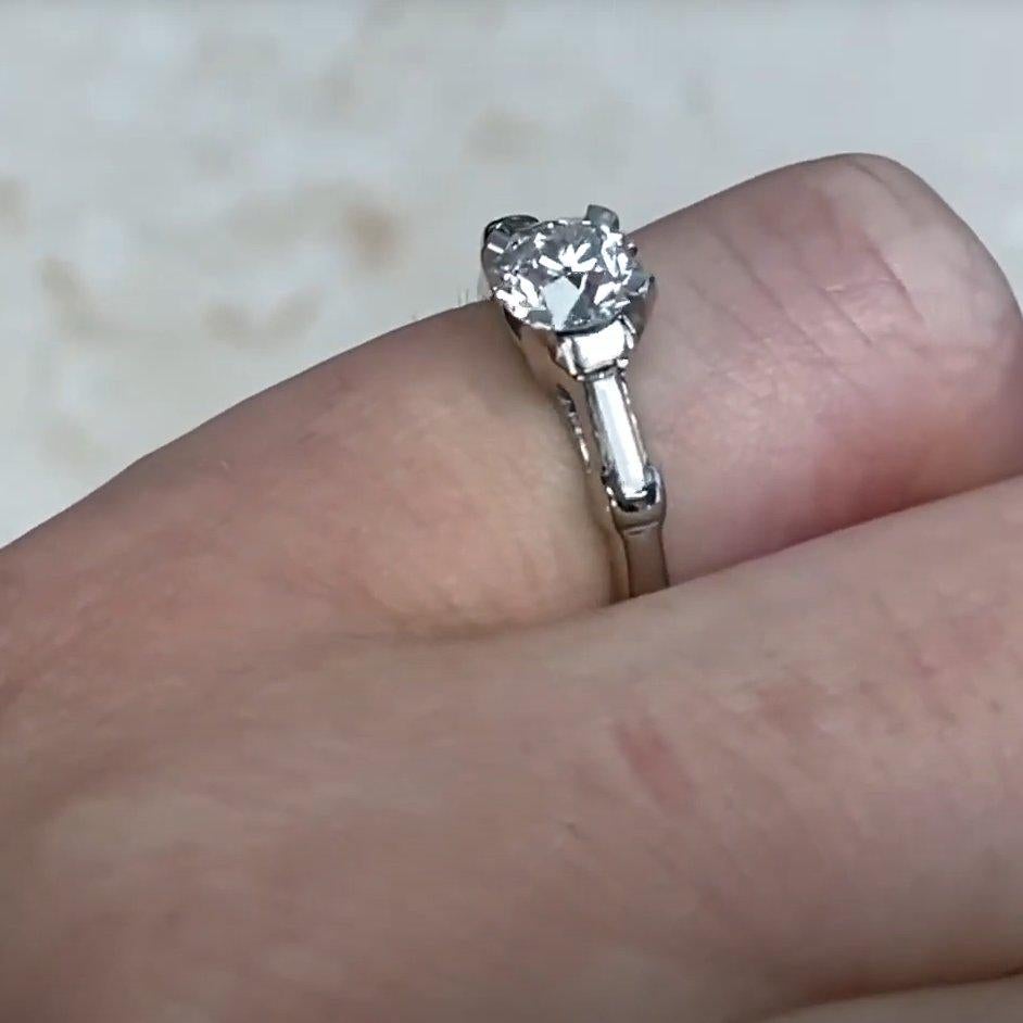 Vintage Old European Cut Diamant (GIA ca. 0,60 Karat) Verlobungsring Damen im Angebot
