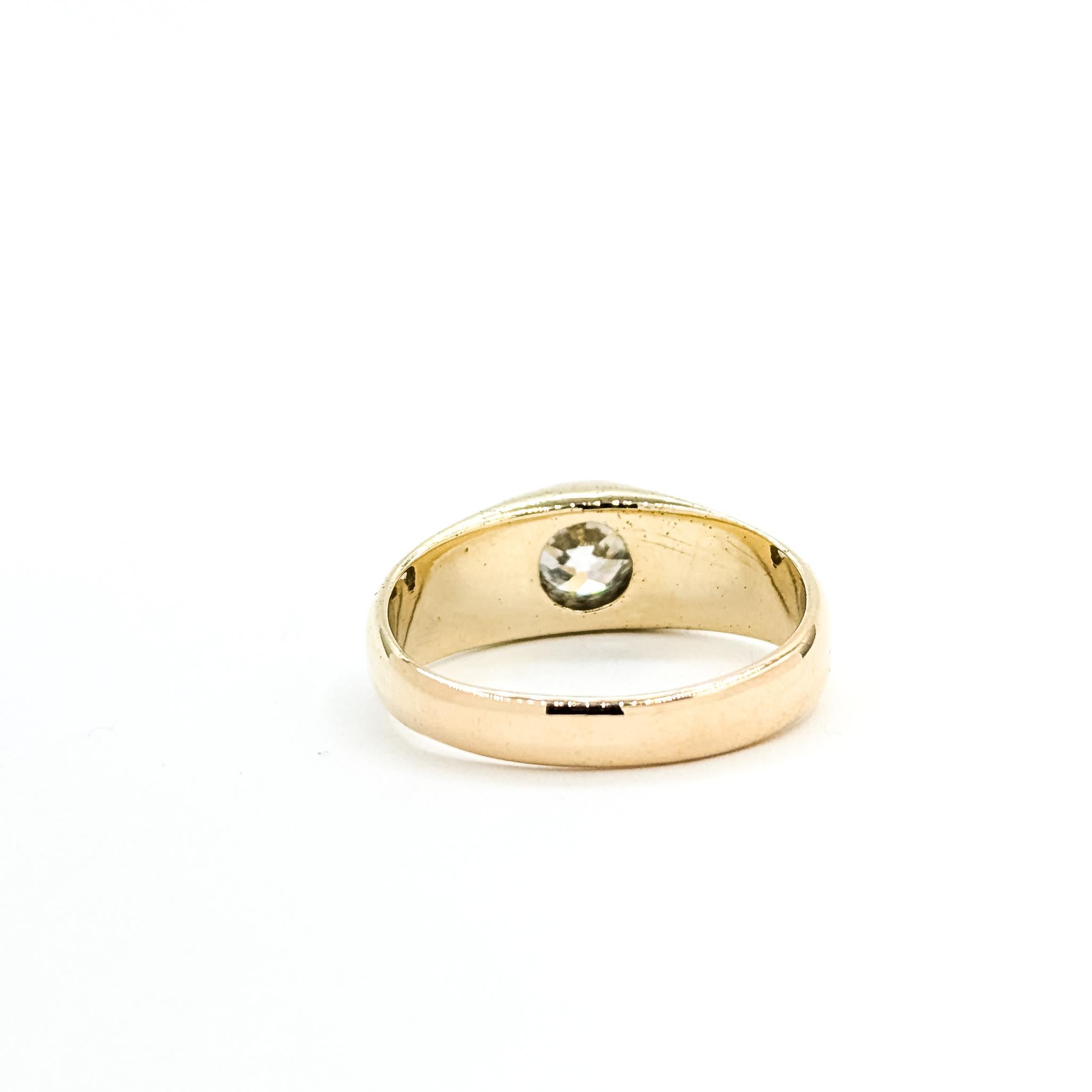Vintage Old European Cut Diamond Ring in 14k en venta 2