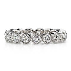 Vintage Old European Eut Diamond Eternity Band