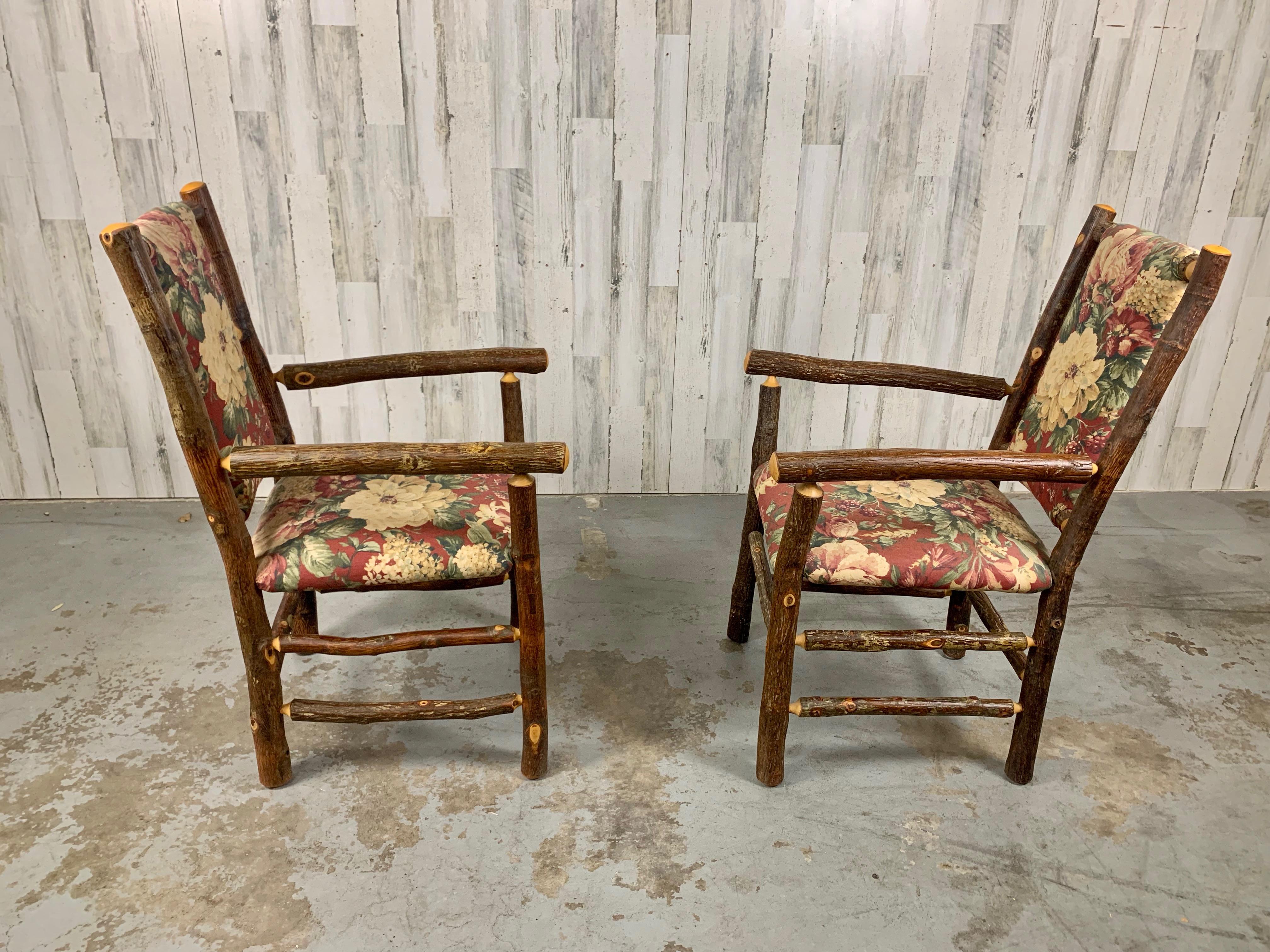American Vintage Old hickory Armchairs For Sale
