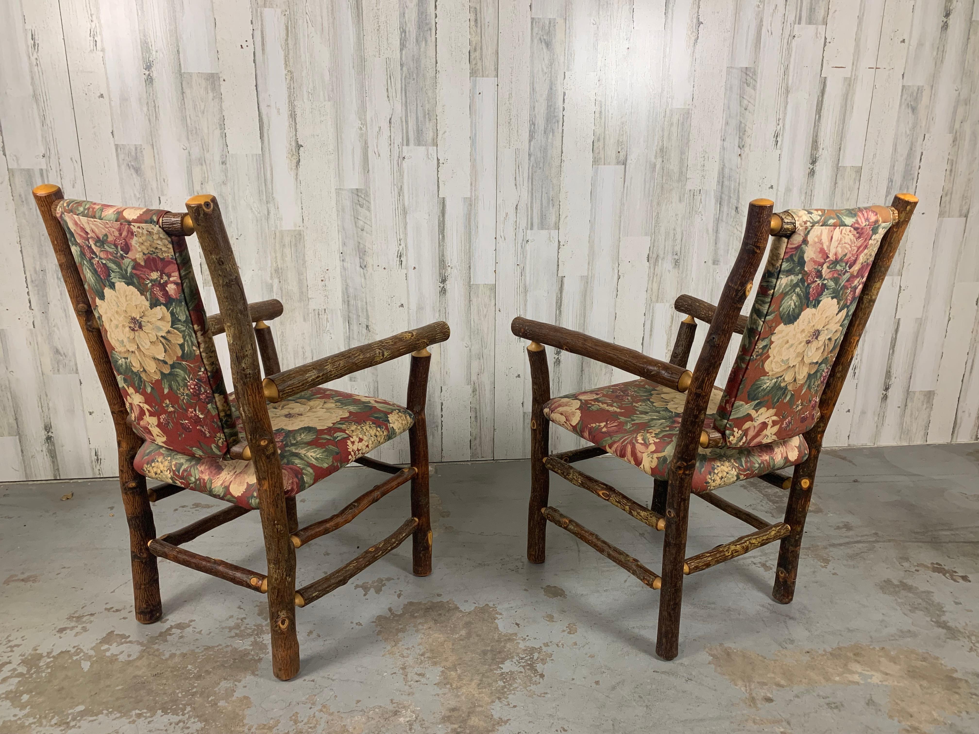 Vintage Old hickory Armchairs For Sale 1