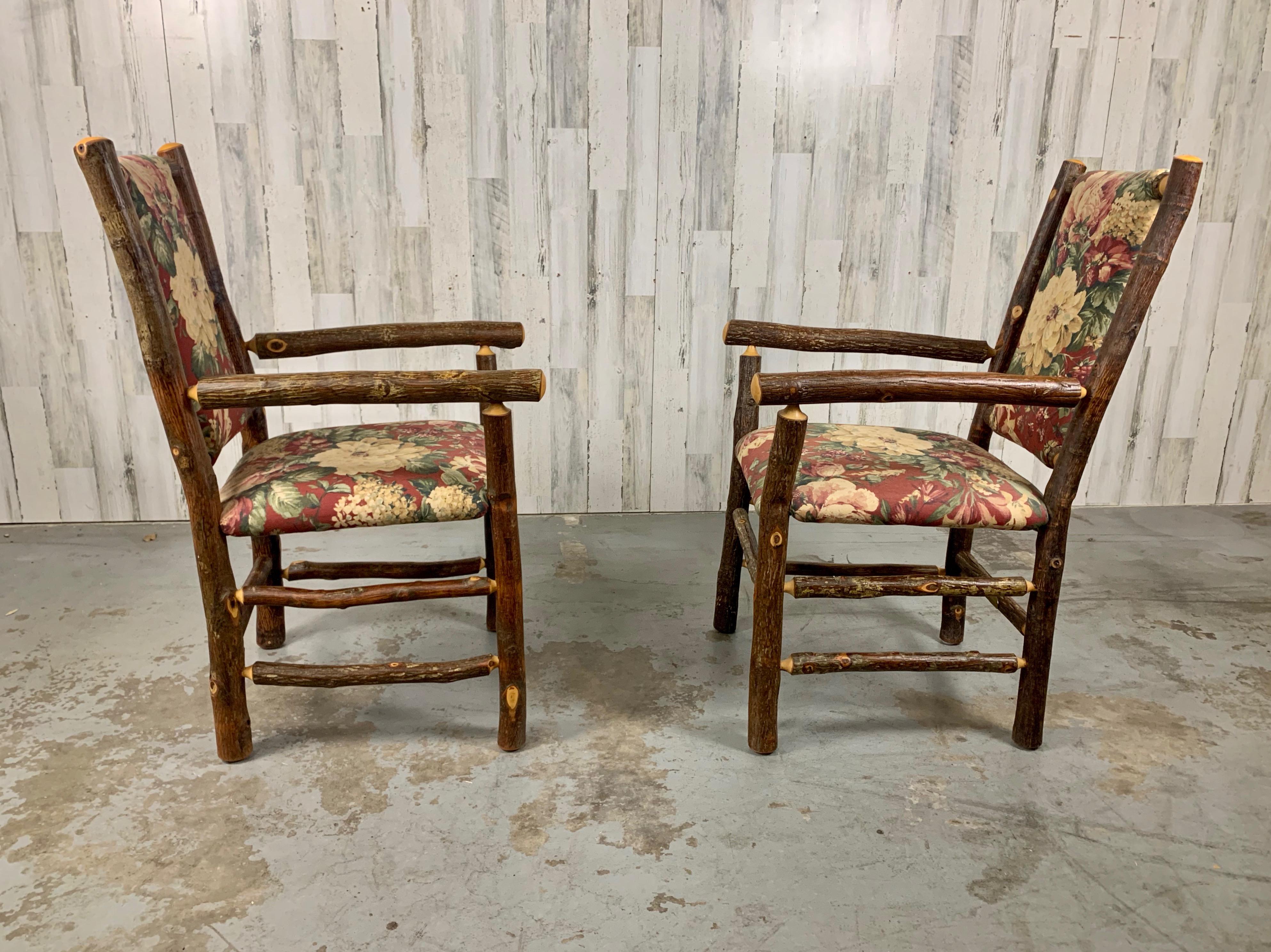 Vintage Old hickory Armchairs For Sale 2