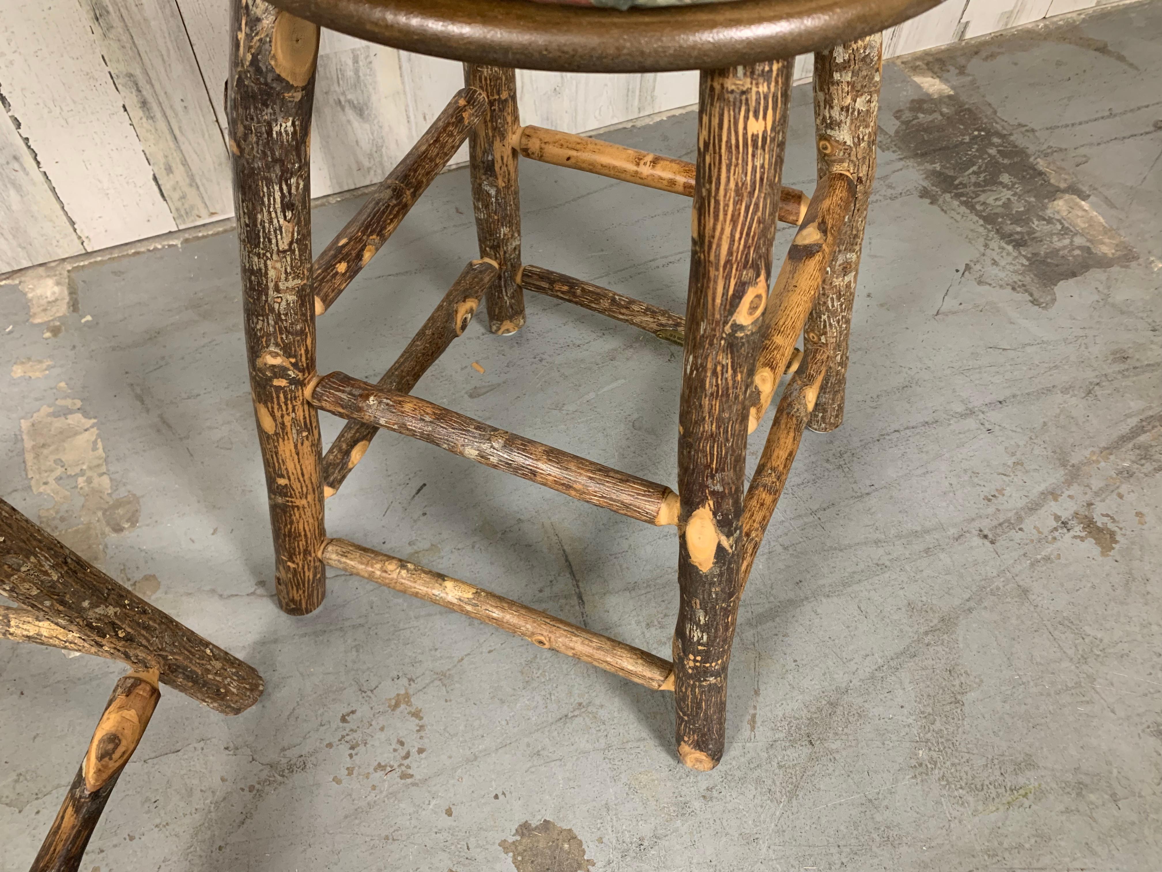 Vintage Old Hickory Counter Stools For Sale 5