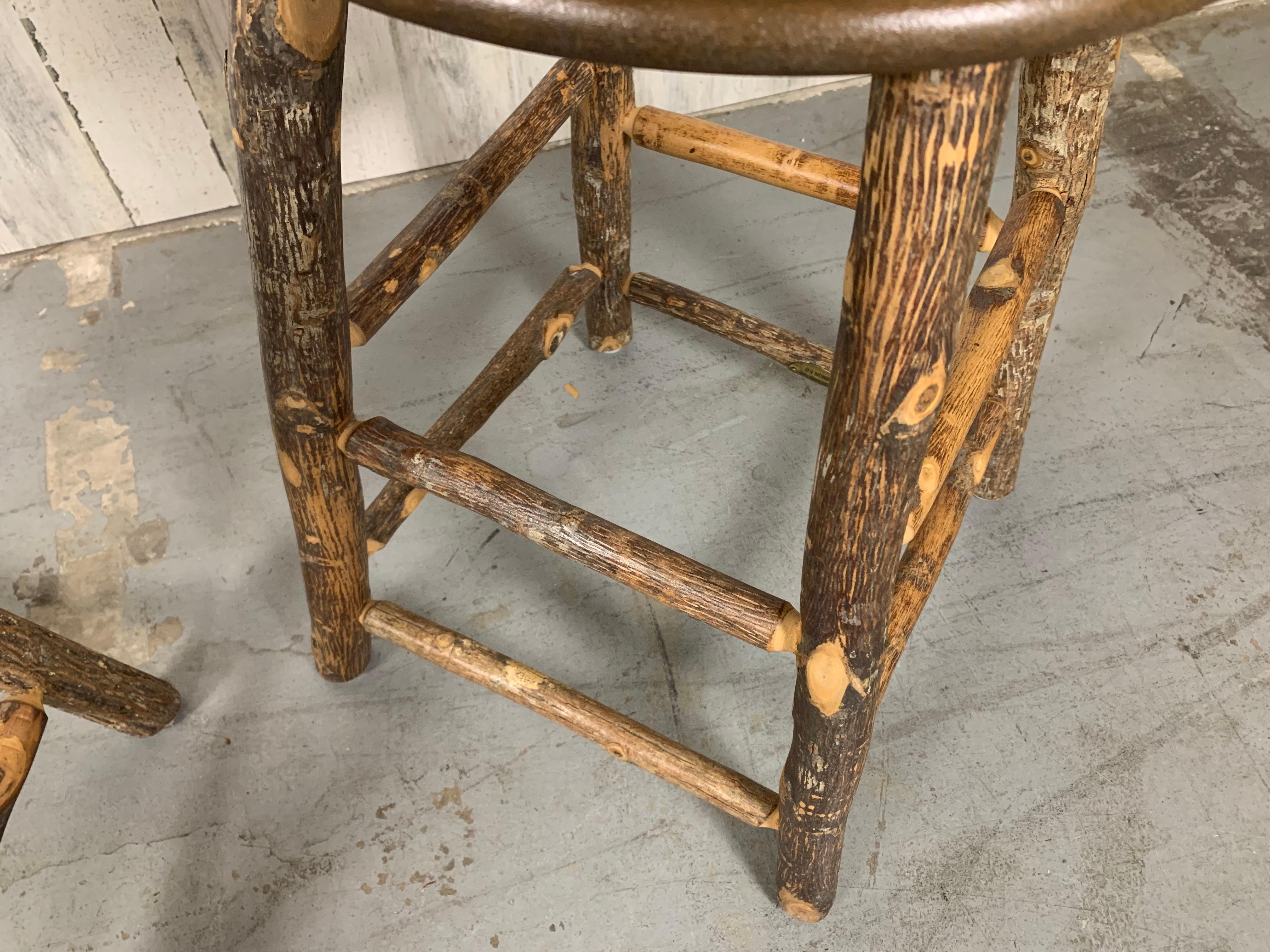 Vintage Old Hickory Counter Stools For Sale 2