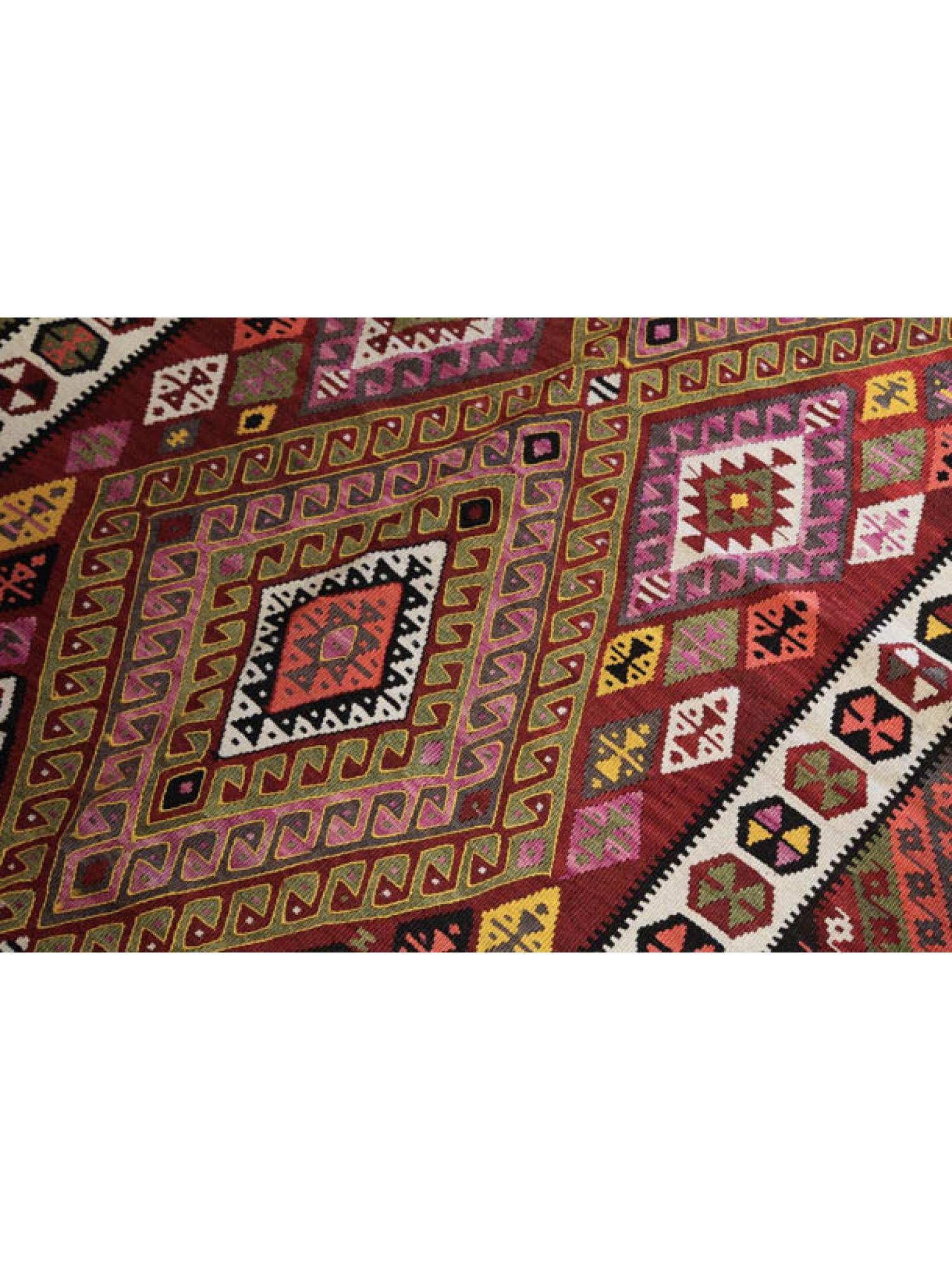 Alfombra antigua vintage Kagizman Kars Kilim Anatolia oriental Alfombra de lana turca Turco en venta