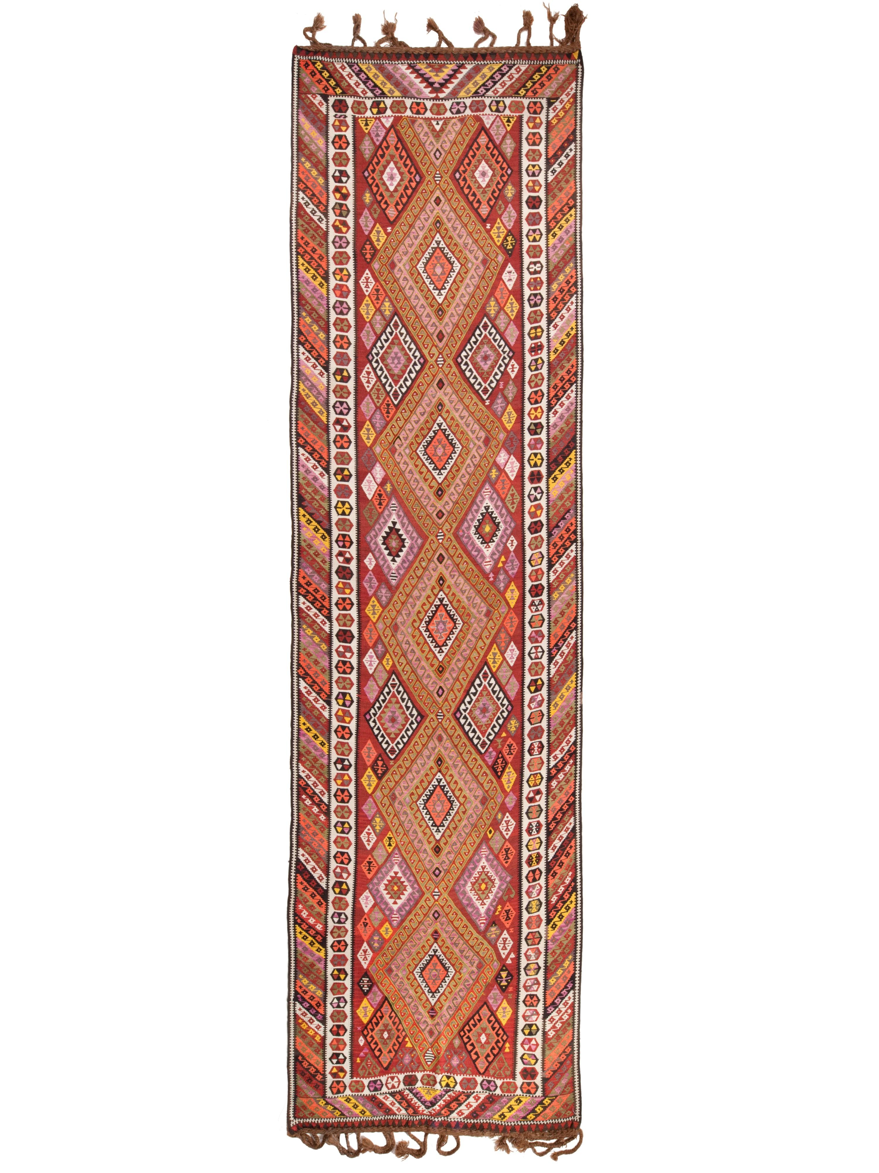 Alfombra antigua vintage Kagizman Kars Kilim Anatolia oriental Alfombra de lana turca