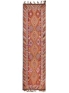 Alfombra antigua vintage Kagizman Kars Kilim Anatolia oriental Alfombra de lana turca