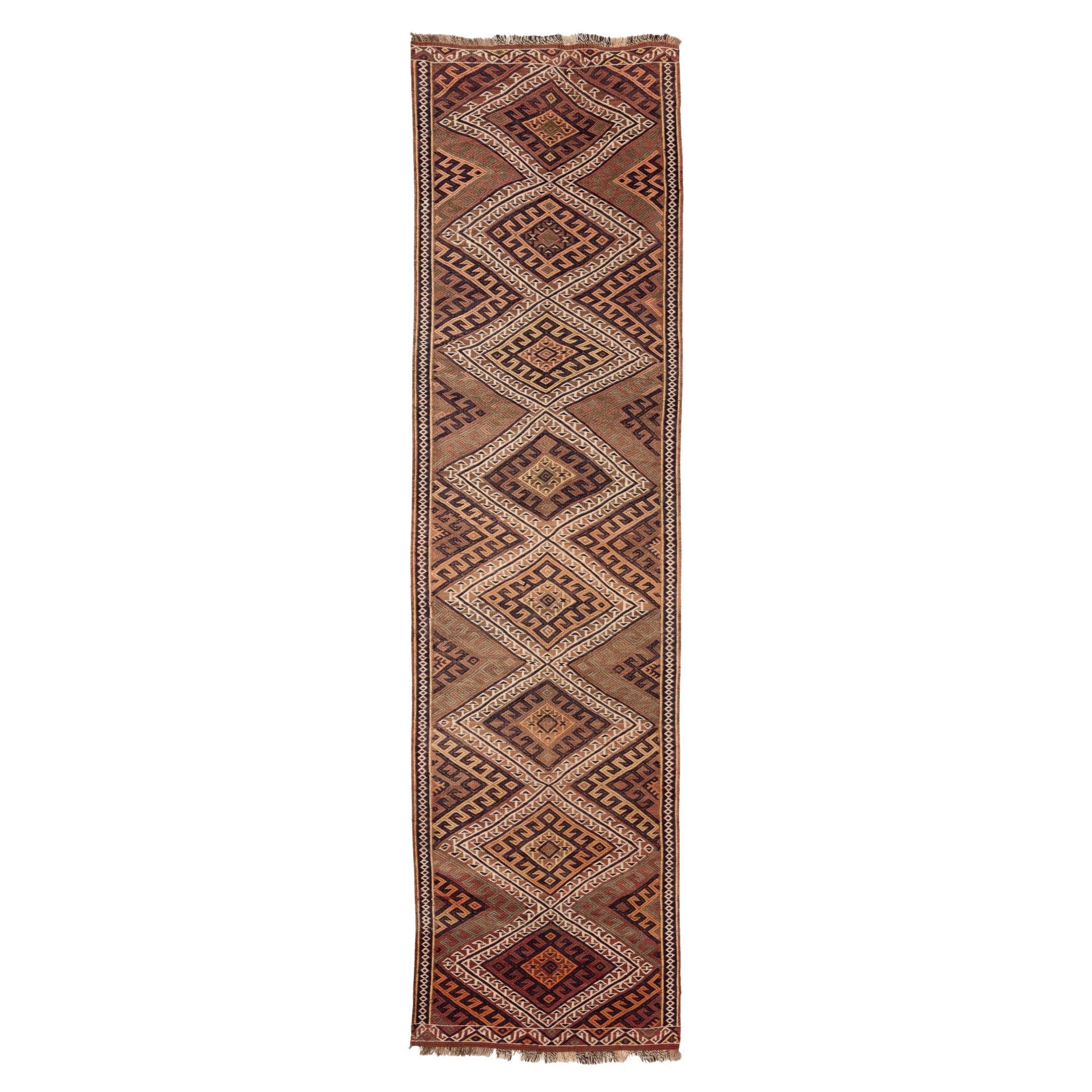 Vintage Old Kars Kilim Eastern Turkey Anatolian Rug Turkish Wool Carpet