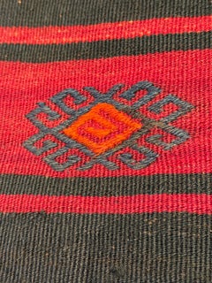 Coussin Kilim vintage et ancien, coussin moderne turc d'Anatolie Yastik 3781