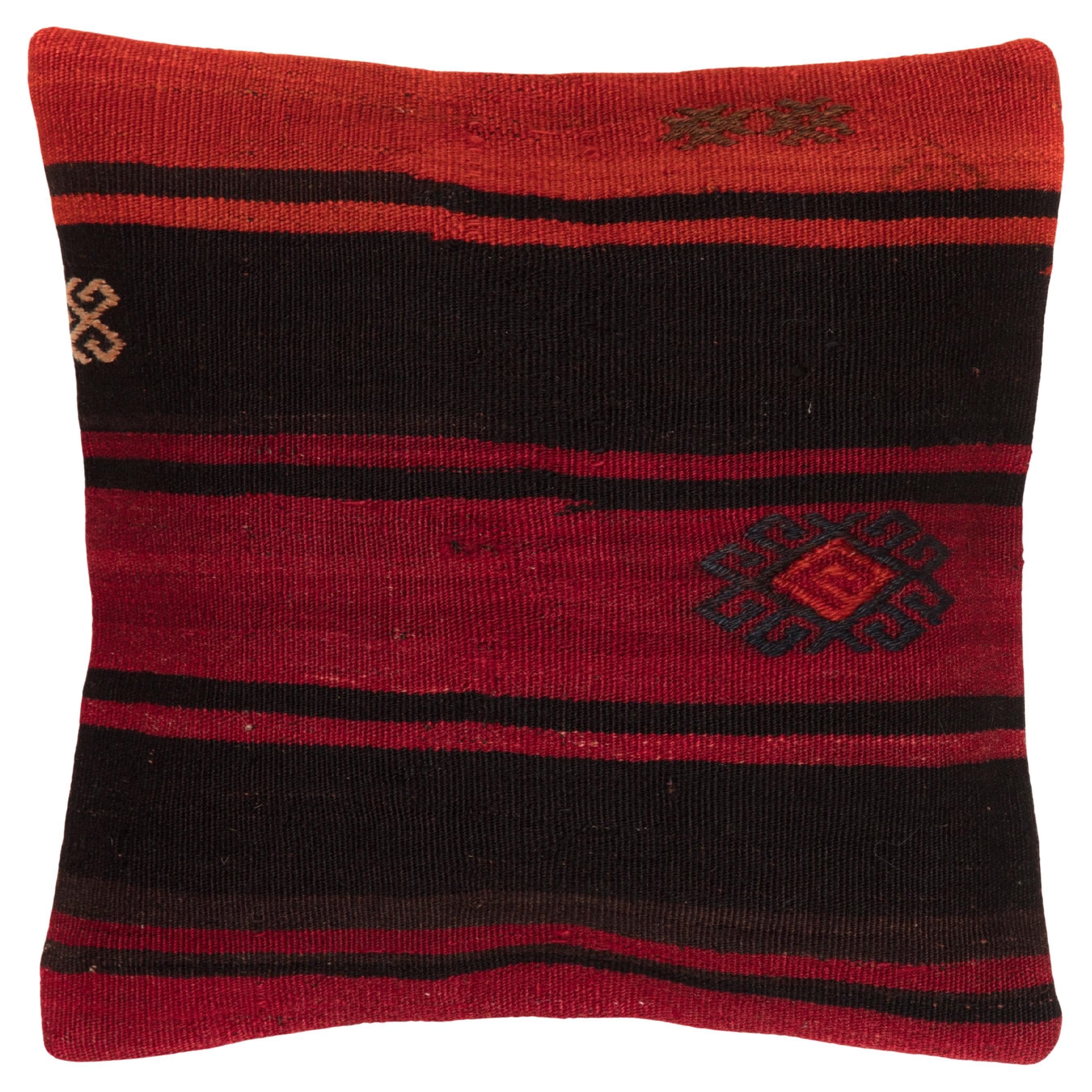 Türkisches modernes Yastik-Kissen im Vintage-Stil mit altem Kelim-Kissen, 3781