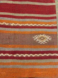 Vintage & Old Kilim Cushion Cover, Anatolian Yastik Turkish Modern Pillow 4032