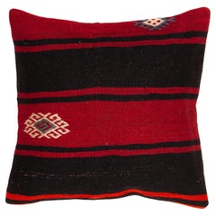 Vintage & Old Kilim Cushion Cover, Anatolian Yastik Turkish Modern Pillow 4033